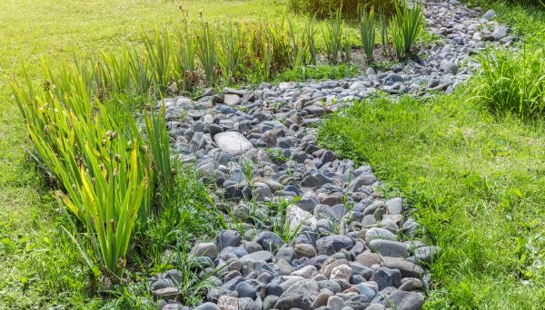 River Rock Garden Installation in Redwood City